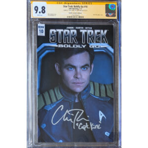 Star Trek Boldly Go #10 CGC 9.8 SS Signed by Chris Pine w character