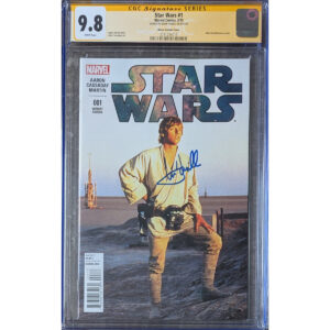 Star Wars #1 photo cover CGC 9.8 Signed by Hamill