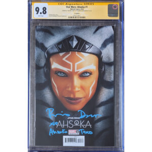 Star Wars Ahsoka #1 TV Variant CGC 9.8 Signed by Rosario Dawson