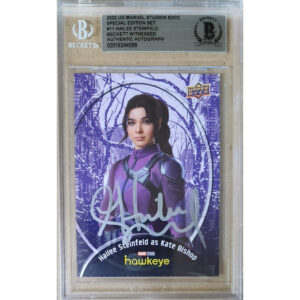 Hailee Steinfeld Signed Marvel Studios SDCC Special Edition Card #11 BAS witnessed