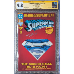 Superman The Man Of Steel #22_CGC 9.8 SS_Signed By Shaquille O'Neal