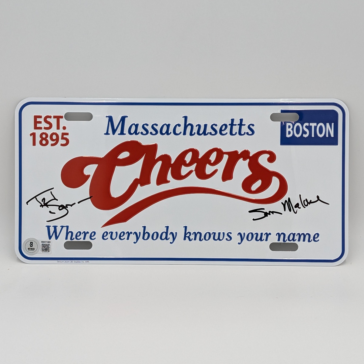 Ted Danson Signed License Plate