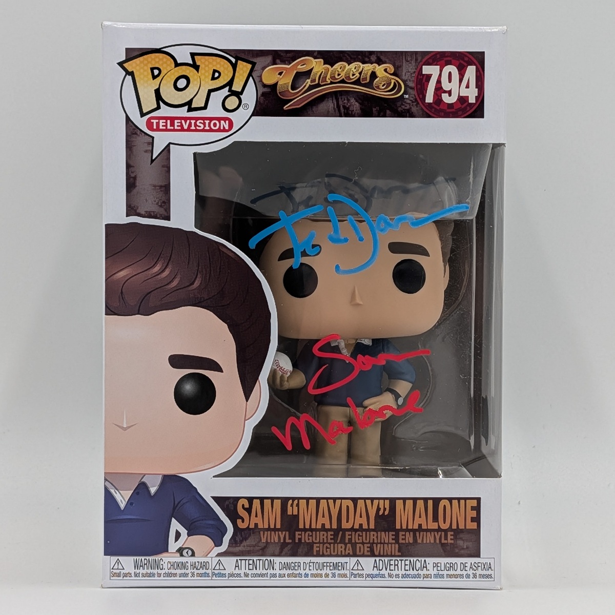 Ted Danson Signed Sam Malone Funko 794 Front