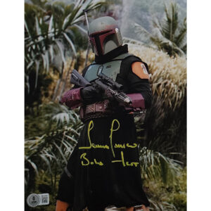 Temuera Morrison Autographed Photo #1 (8x10) w Beckett and Boba Fett CN