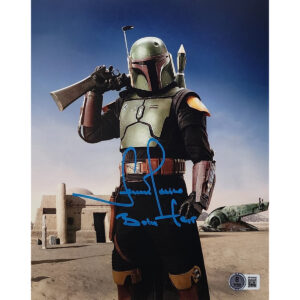 Temuera Morrison Autographed Photo #2 (8x10) w Boba Fett CN