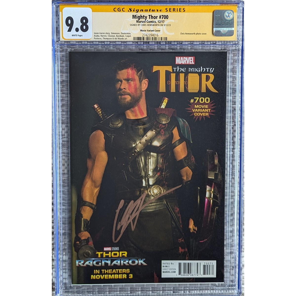 THOR outlet #9 CGC 9.6 VEREGGE VARIANT