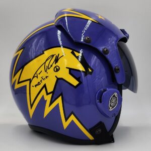 Tim Robbins Autographed Top Gun Helmet W Merlin CN and Beckett