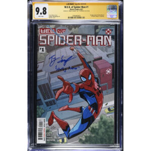 WEB of Spider-Man #1 CGC 9.8 SS Signed by Ty Simpkin