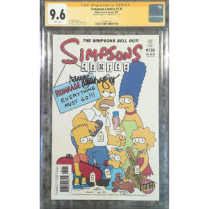 Simpsons Comics #130 CGC 9.6 Signed by Nancy Cartwright