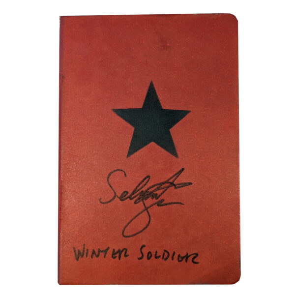 Sebastian Stan signed Winter Soldier Journal w/ Inscription