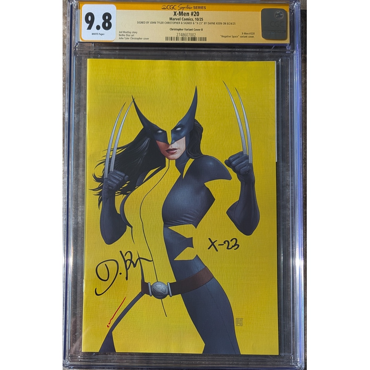 X-Men #20 Yellow CGC SS JTC keen